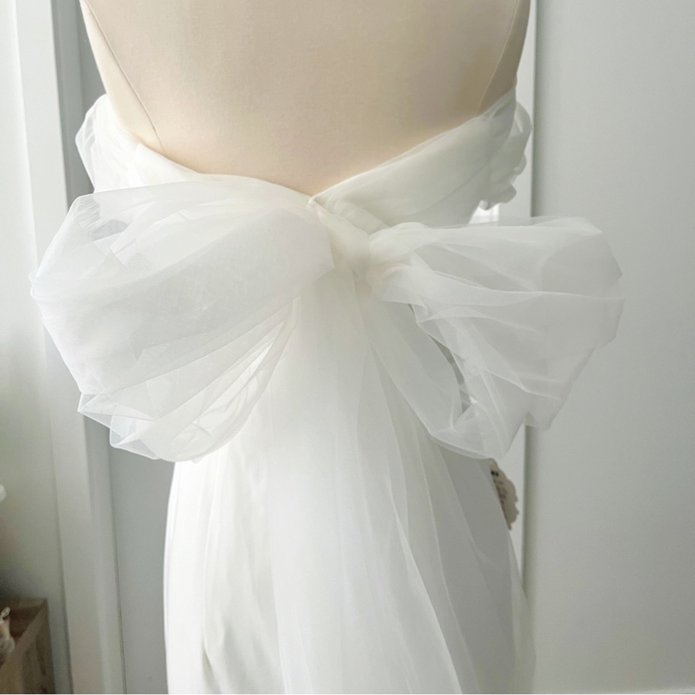 Off Shoulder Wedding Dress - Picture 7 of 15